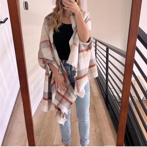 Cozy Plaid Shawl